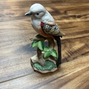 Bird Figurine Vintage Josef Originals George Good Porcelain Bisque Taiwan 3.5"H
